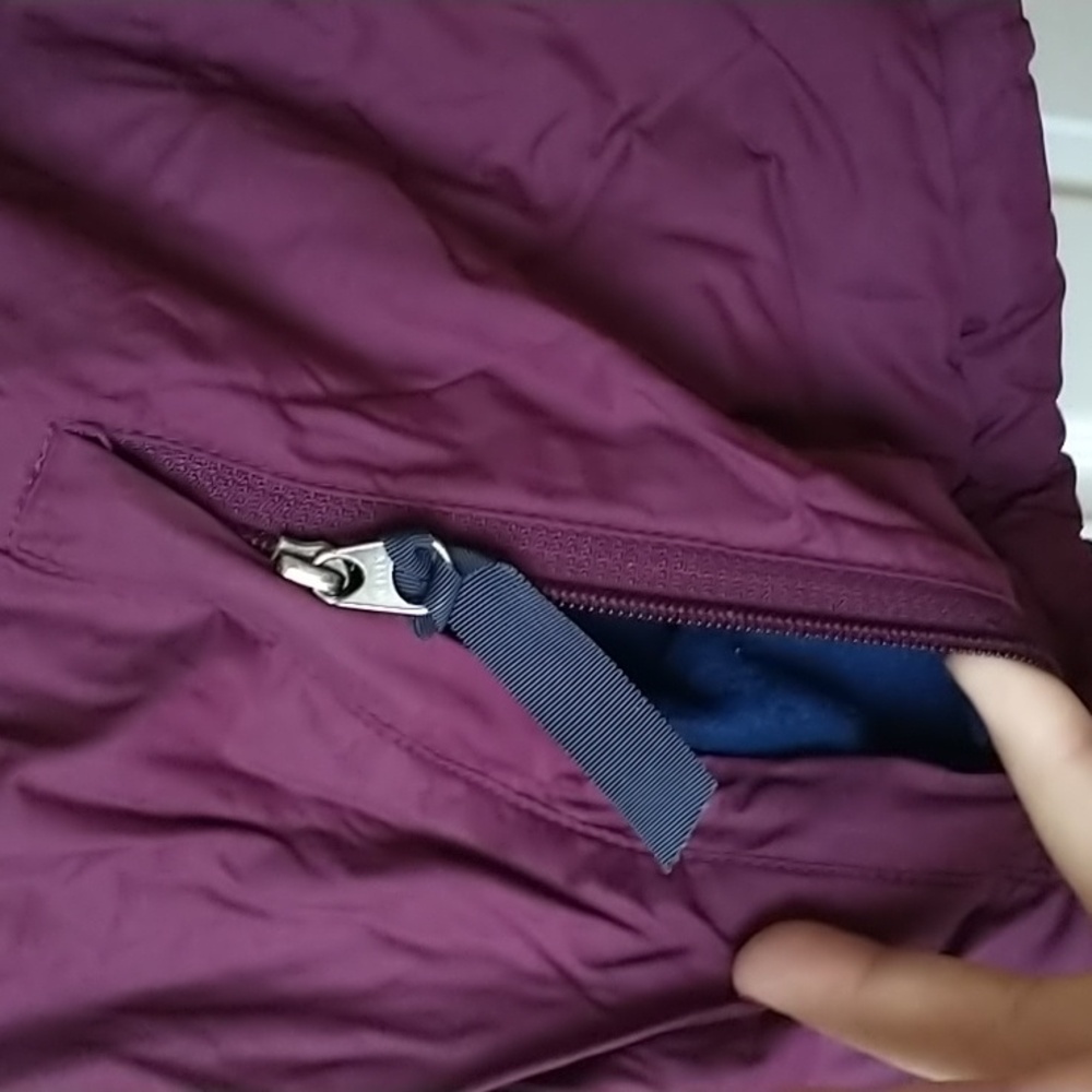 Patagonia Vintage Ski Snowboarding Guide Parka Jacket Burgundy  Large - Picture 6 of 13